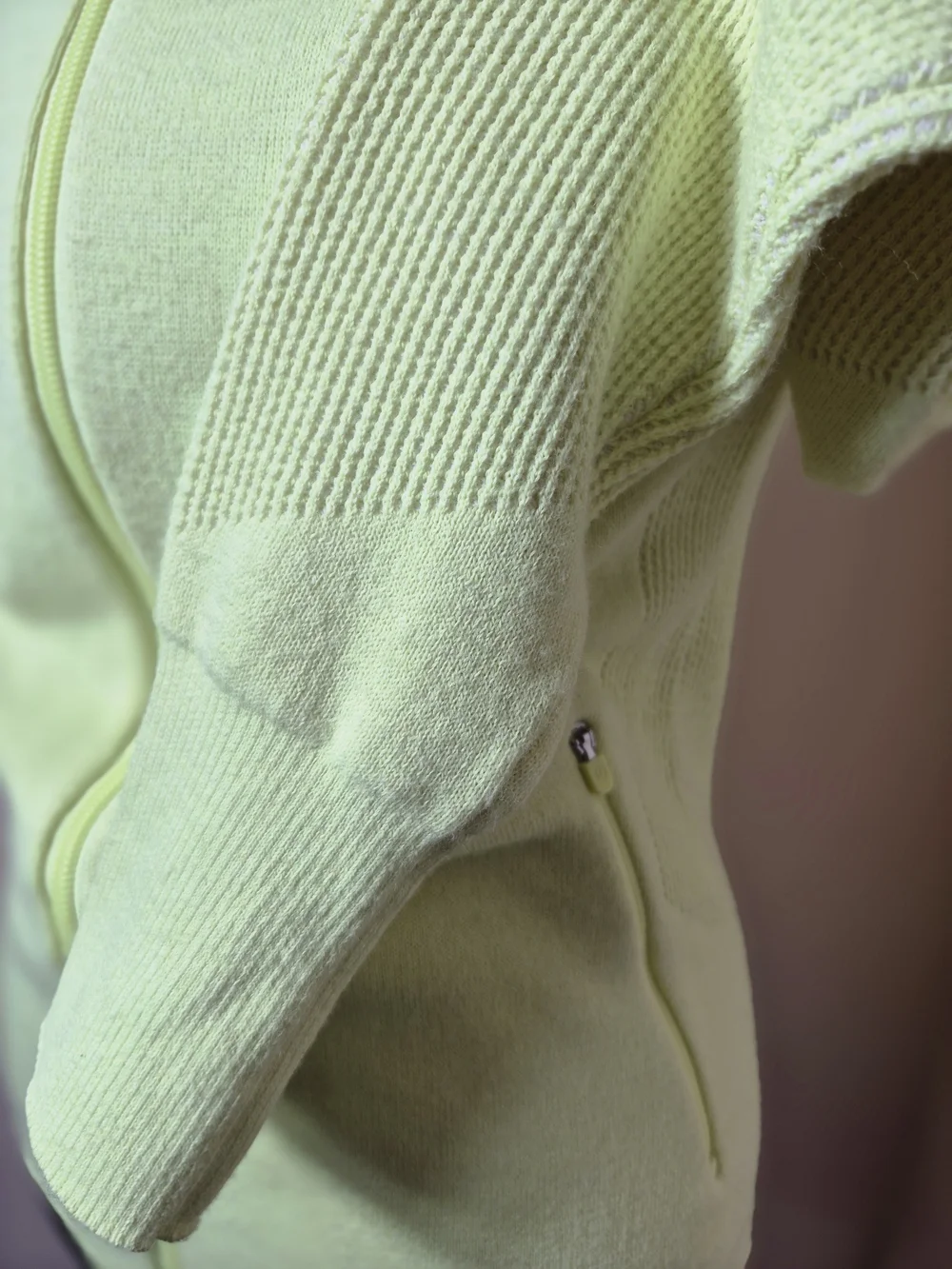 Lululemon Sweat Success Run  Knit Jacket  Florid Flash / Neon